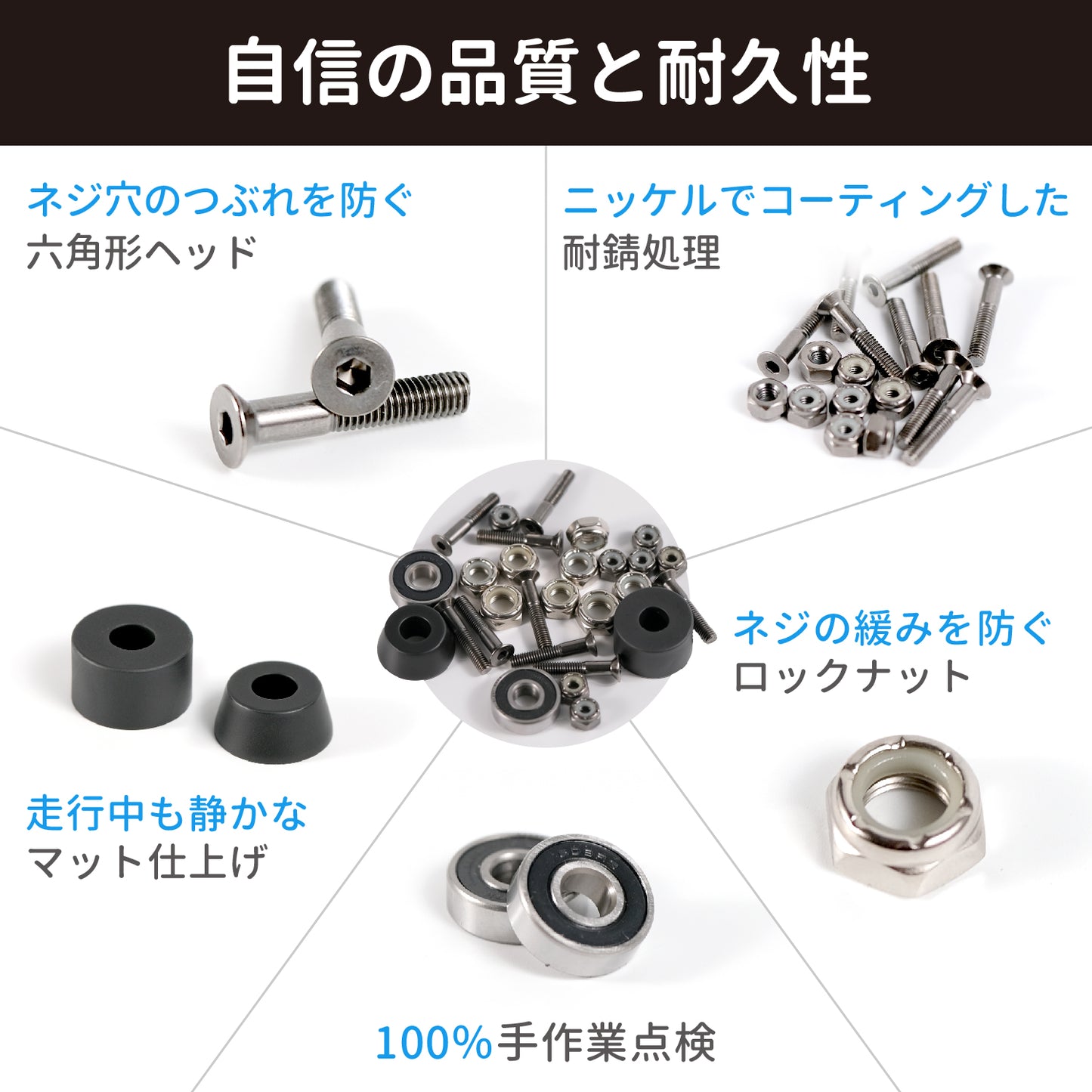 Elos スケートボードハードウェアキット