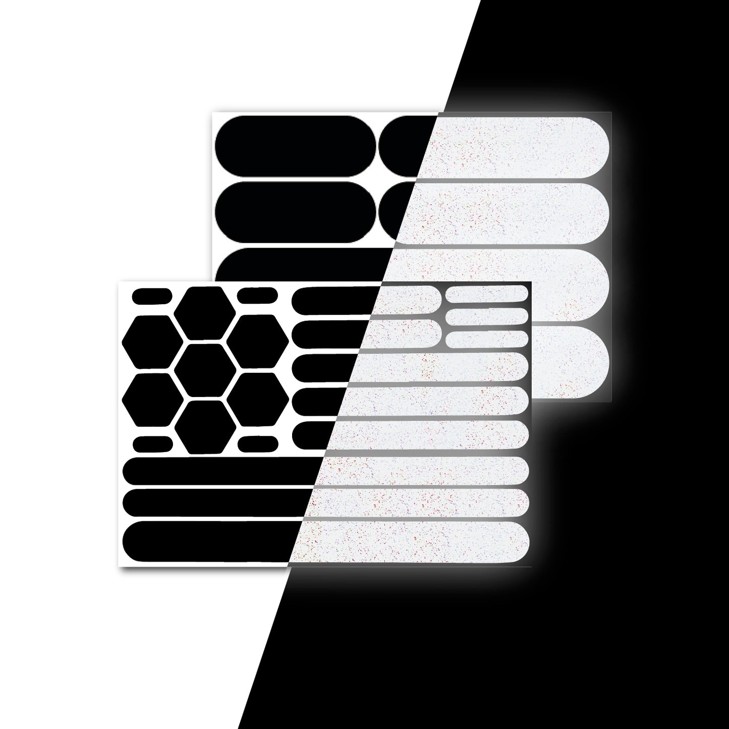 Elos Black Reflective Stickers | Elosブラック反射ステッカー〈コンボセット〉